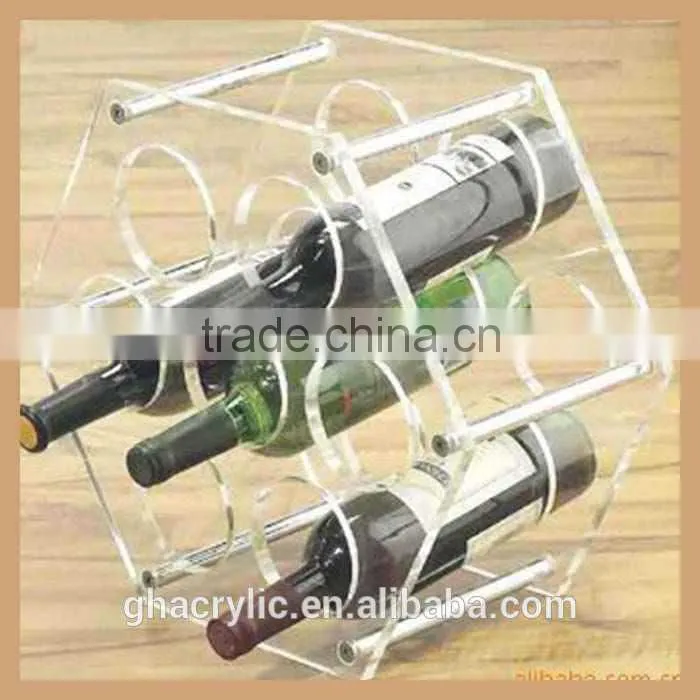 wholesale acrylic wine rack black color made in China