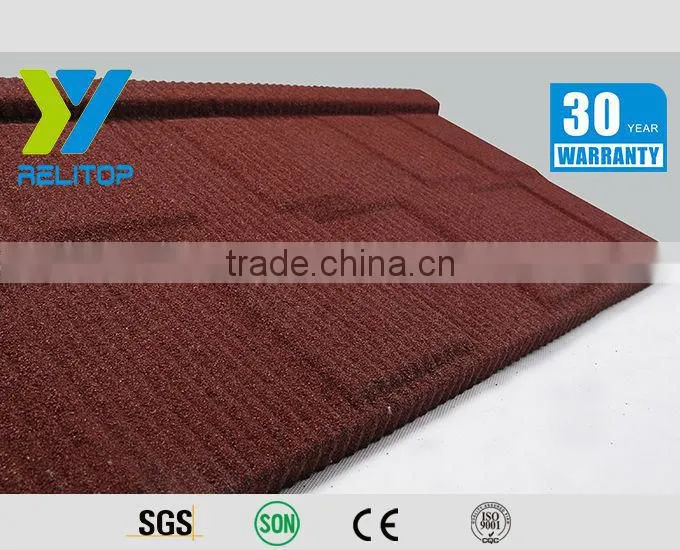 Durable shingle type stone-coated steel roof