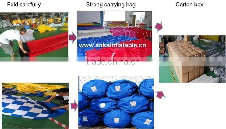 Nylon Oxford or PVC tarpaulin advertising inflatable arch price