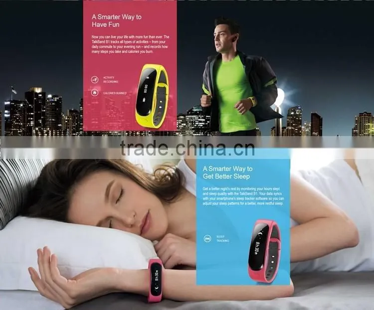 2016 New Activity monitor Sport Tracker Smart Wristband Bluetooth Bracelet For Iphone