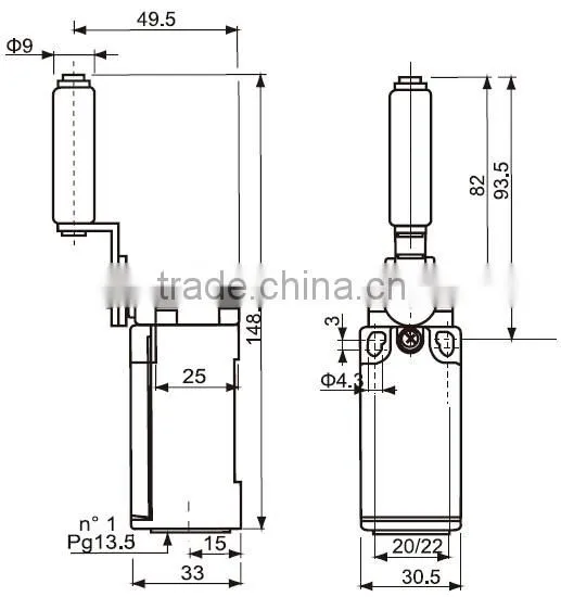 CNTD 2016 High Demand Export Products Elevator Limit Switch Ceramic Roller Lever Switches