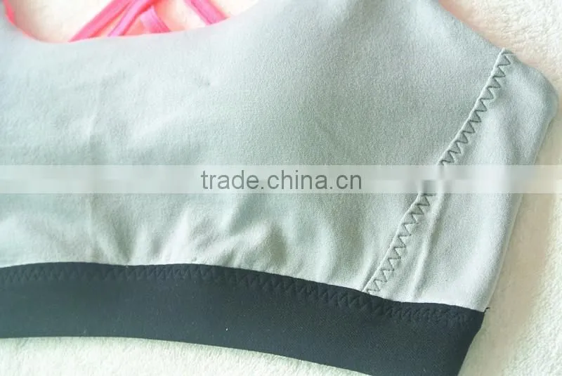 Shantou Wholesale Underwear Factory Women Plain Custom Blank Sports Bra