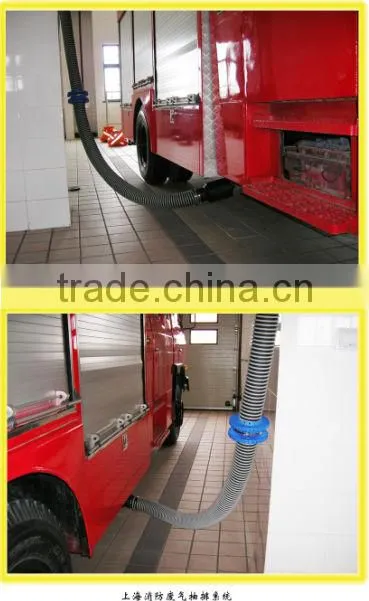 exhaust extraction system electric plastic hose reel