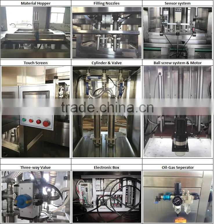 Semi-Auto 100ml - 1000ml inline viscosity material bottling machine