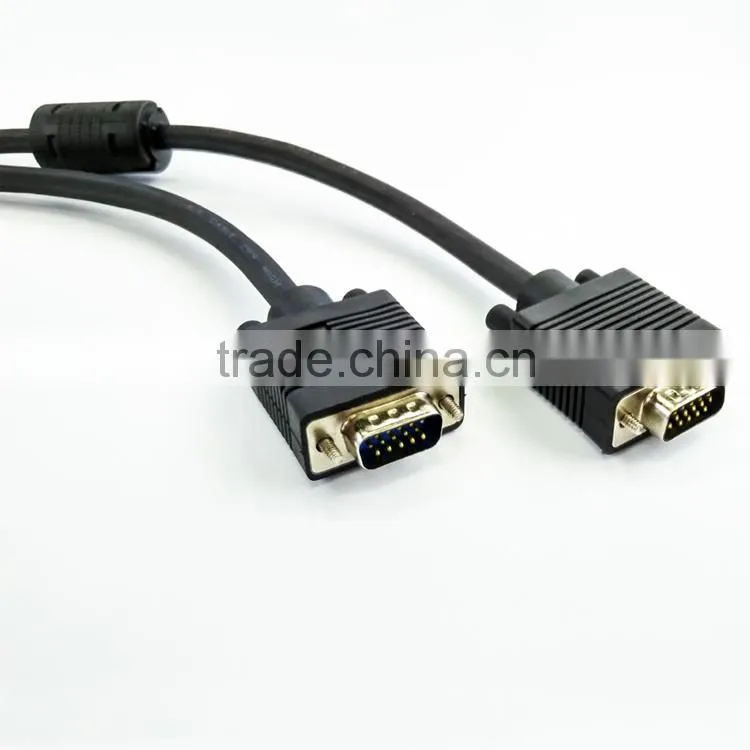 Nickel plated vga3+6 cable with magnetic loops 1.5m 3m 5m 10m 15m 20m 25m 30m 40m 50m