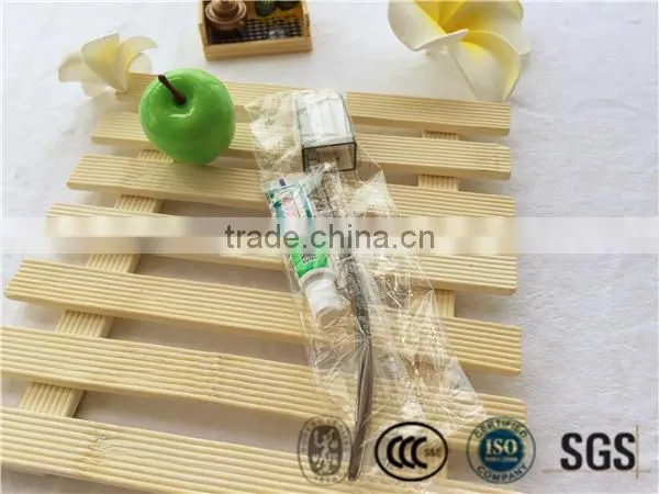 Hotel travel kit toothbrush with cap