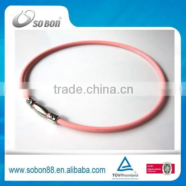 silicone bead necklace single rope magnetic necklace
