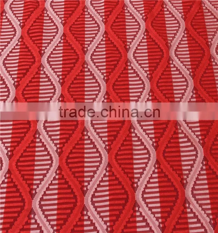 Fashion top quality lace design print fabric with nylon spandex polyester