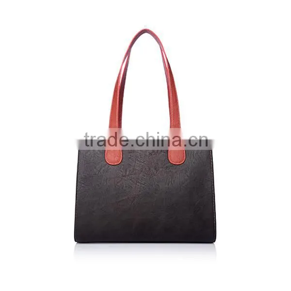 Fashion vintage celebrity tote pu leather ladies handbag