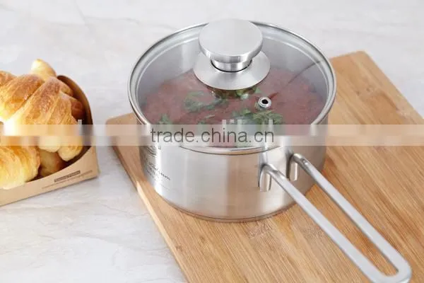Elegant SS pot with steel handle