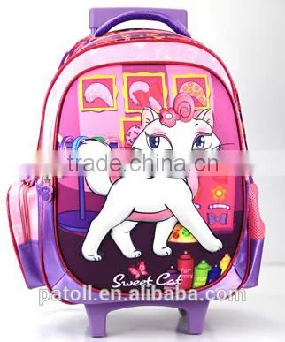 China supplier top kids school trolley bag for travel