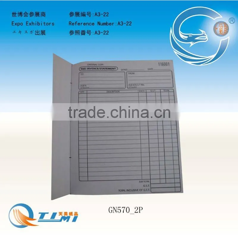 Tax Invoice and Statement Book,cash receipt book,restaurant small docket book,docket book,phone message book