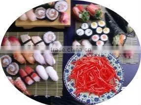 shredded sushi ginger for Japanese sushi box