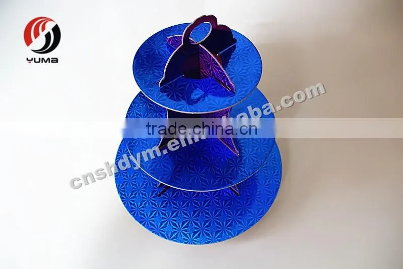 food grade painting colorful paper cake Stand