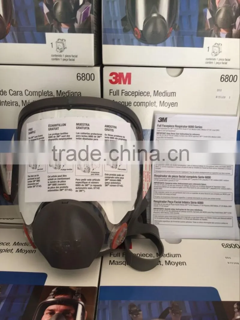 3M 6800 reusable silicone medium military gas mask