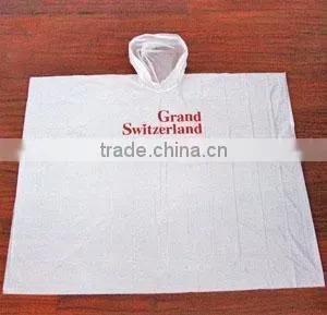 square pvc poncho with print for girls