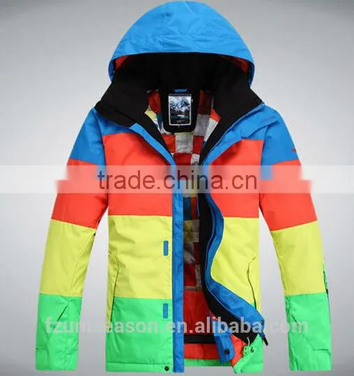 Colorful waterproof couple hoodie sport jacket