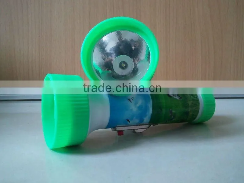 Hot sale in 2012 blister packing led plastic torch