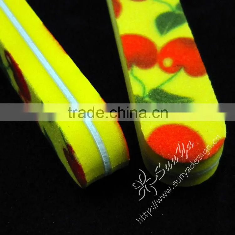 Professional&Creative new product Beautiful printed Waterproof sponge nail file
