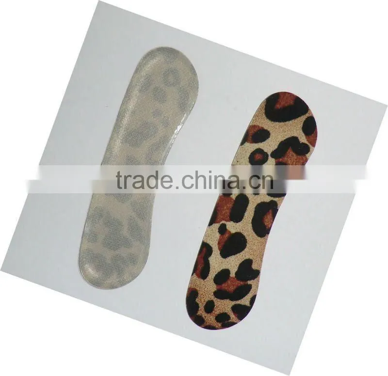 Fashion leopard back heel cushion for ladies