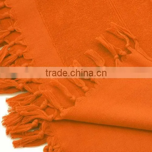 orange plain hamman towel or fouta or kikoi.kikoy towel. 100cm*180cm