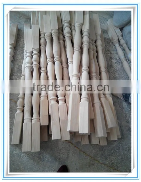 recon wood stair pillar wood carved balusters