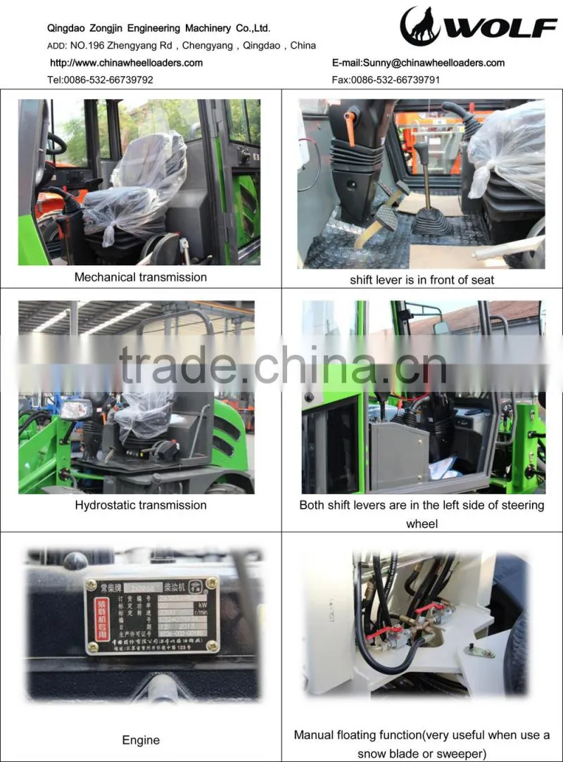 zl 08 wheel loader timber grab loader pallet fork loader