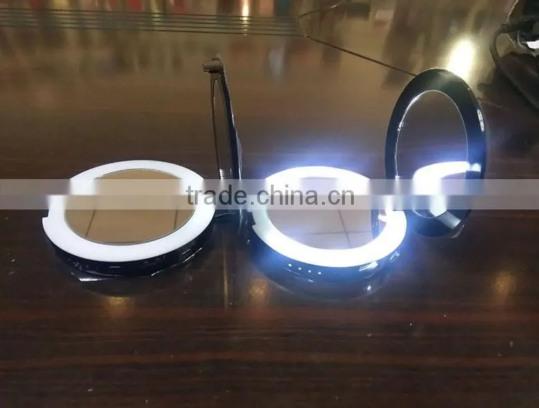 Hot sales fashion gift rohs power bank mirror 2600mah