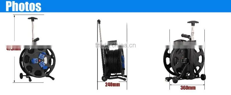 IP44 electric cable reel drum stand