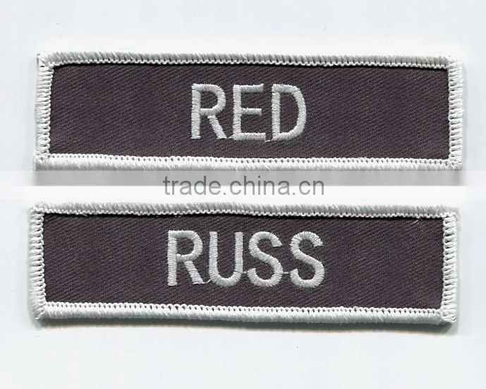 name embroidery bage for clothing