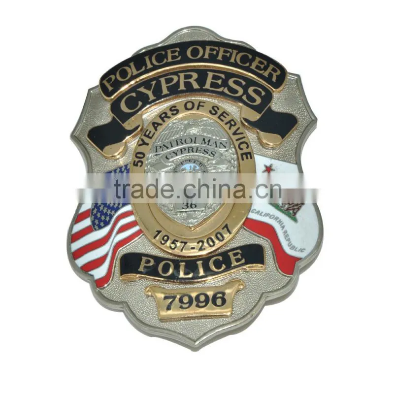 Badge Gold and metal badge custom badge