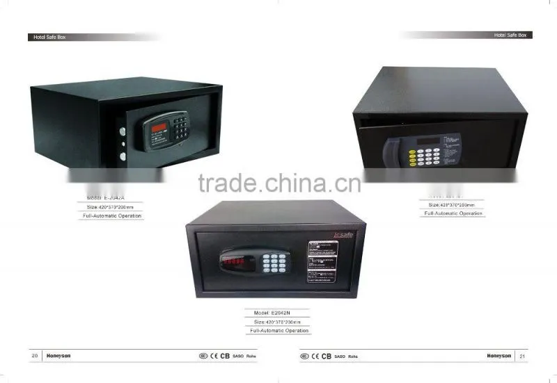 Hotel guestroom portable automatic digital safe box digital safety box for hotels