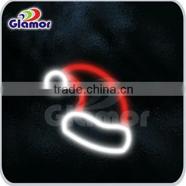 2D Christmas hat Santa Claus slide decorative LED Christmas motif light