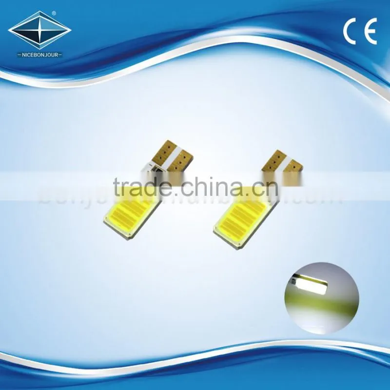 Hot sale COB pcb t10 w5w 12 smd chips led light for auto motorcycle accessories