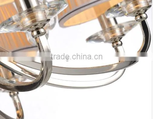 Good Quality K9 Crystal Chandelier Living Room Chandelier,Dining Room Chandelier light with 18 lights with lamp shade