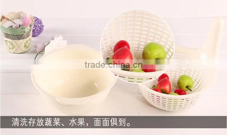 high grade suit of plastic storage and package collapsible colander bowl strainer