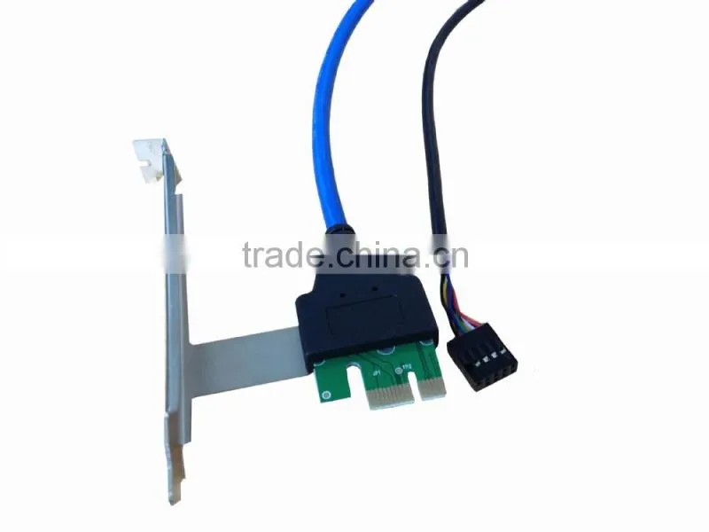 PCI-E 3.5" Internal Multi Memory Card Reader with 4 USB 3.0 Ports Combo HUB