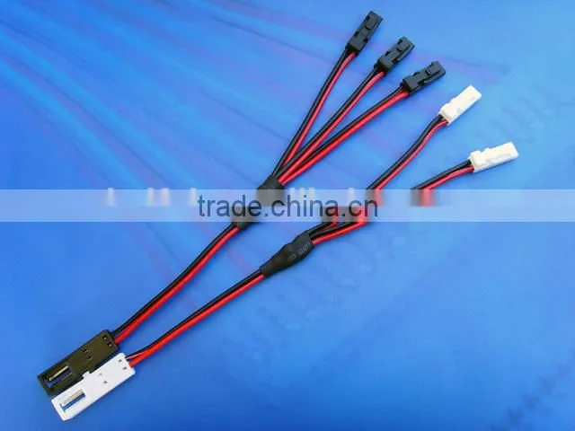 Dongguan hot sale LED lighting accessaries one socket connect 3 plug with cable 50cm