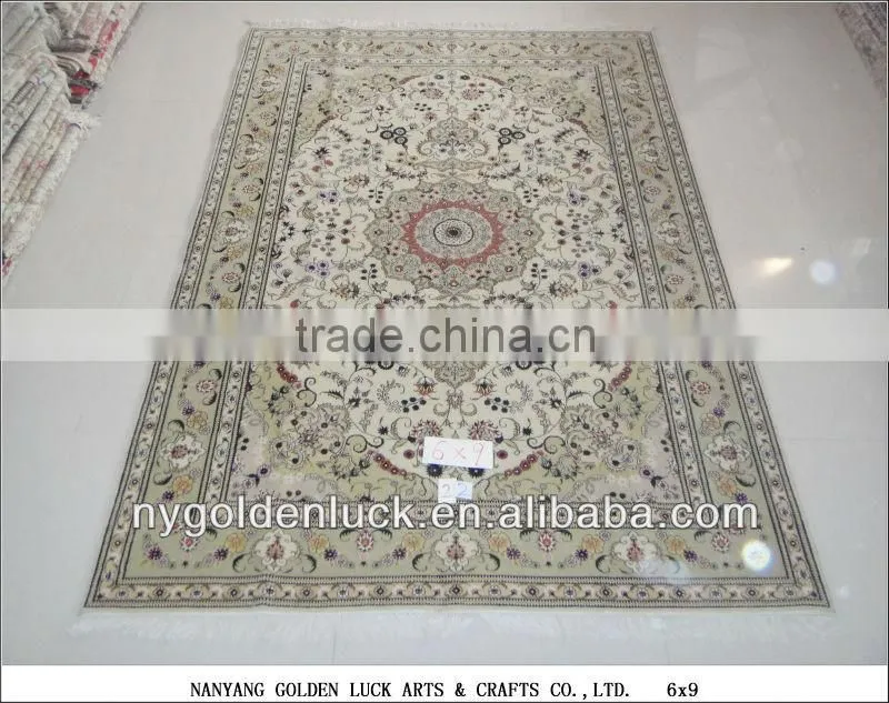 6x9ft Chinese Factory Price Handmade Wool and Silk Blend Floor Rugs