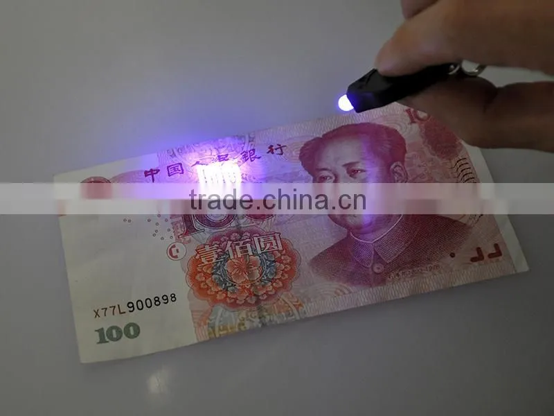 395-400nm Custom Keychain Maker UV light Promotional Led Light Keychain