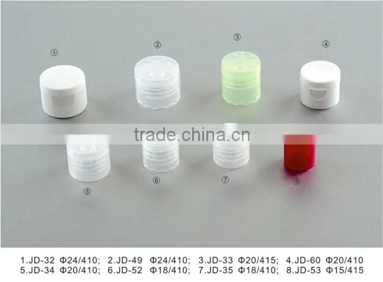 Flip top plastic cap