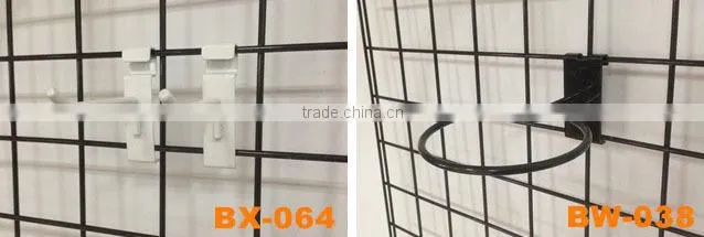 White powder coating retail store display hook