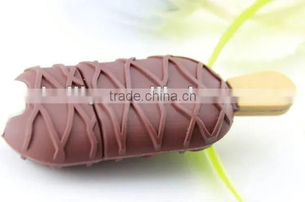 2013 the most popular and high quality chocolate ice cream silicone USB cover in summer