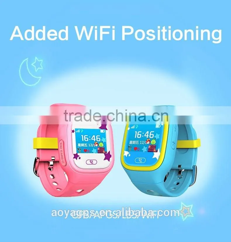 Anti-lost smart watch GPS tracker SOS security alarm monitor for kids baby pets