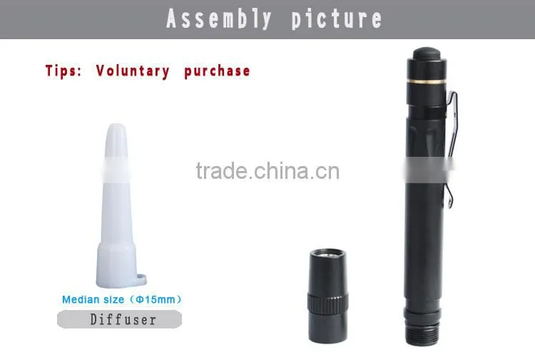 led flashlight green key holder flashlight mini pen lamp