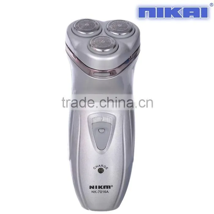 Triple blade rechargeable shaver beard shaver