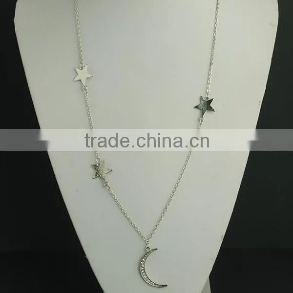 moon star cheap necklace chain types, necklace chain design