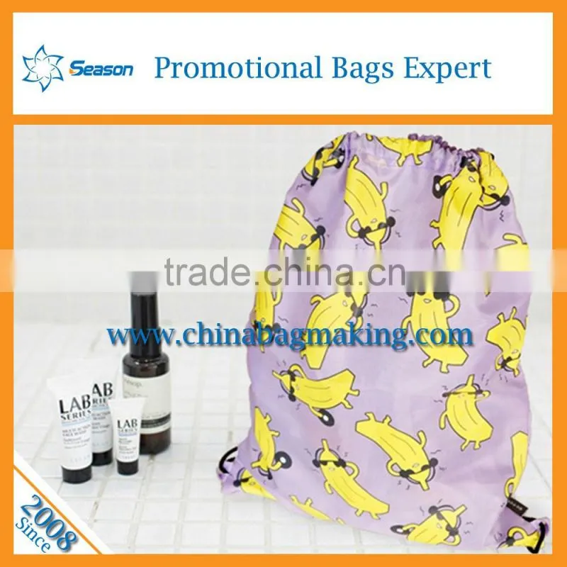 Hot sale Handbag manufacturer Yiwu Gym bag drawstring sports bag backpack