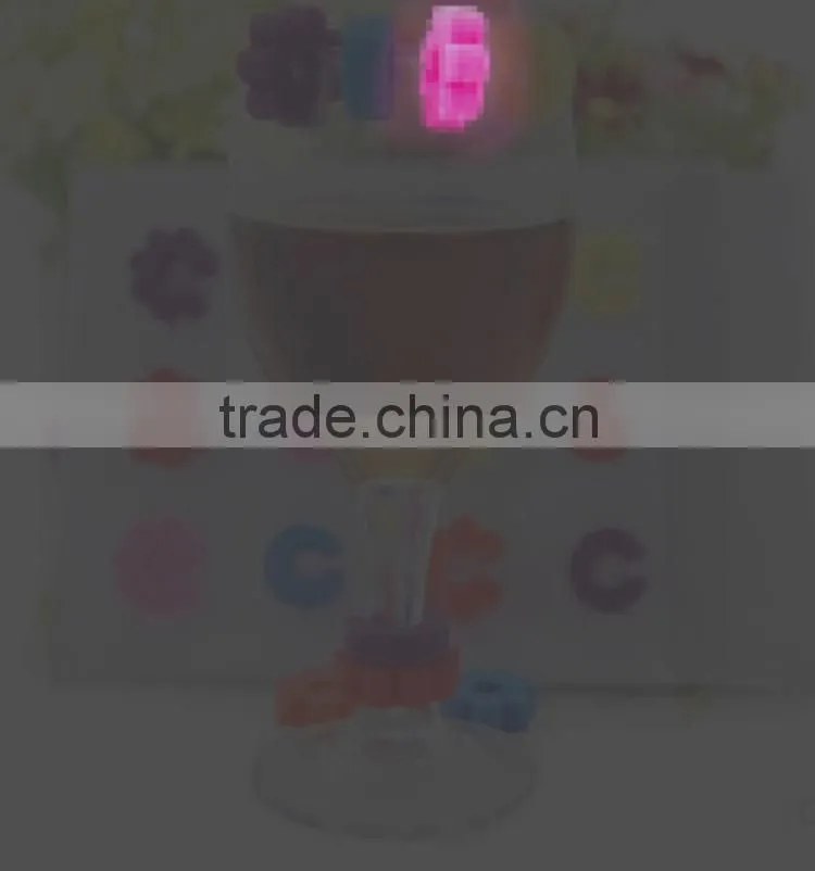 silicone colorful wine glass marker for bar, night club, home party