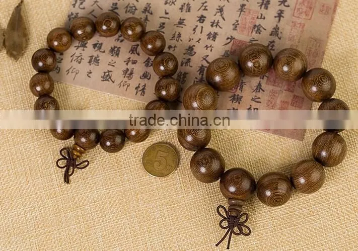 Delicate golden sandalwood Tibet Buddhism Prayer antifatigue bead bracelet